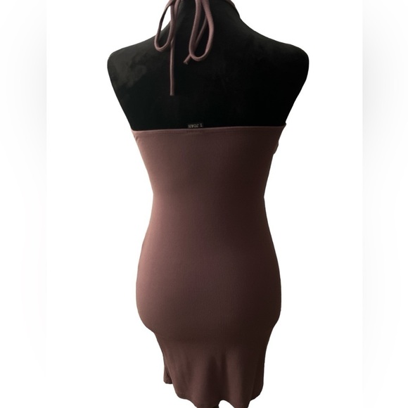IJOAH purple Cut Out Halter Bodycon Dress - Picture 2 of 5